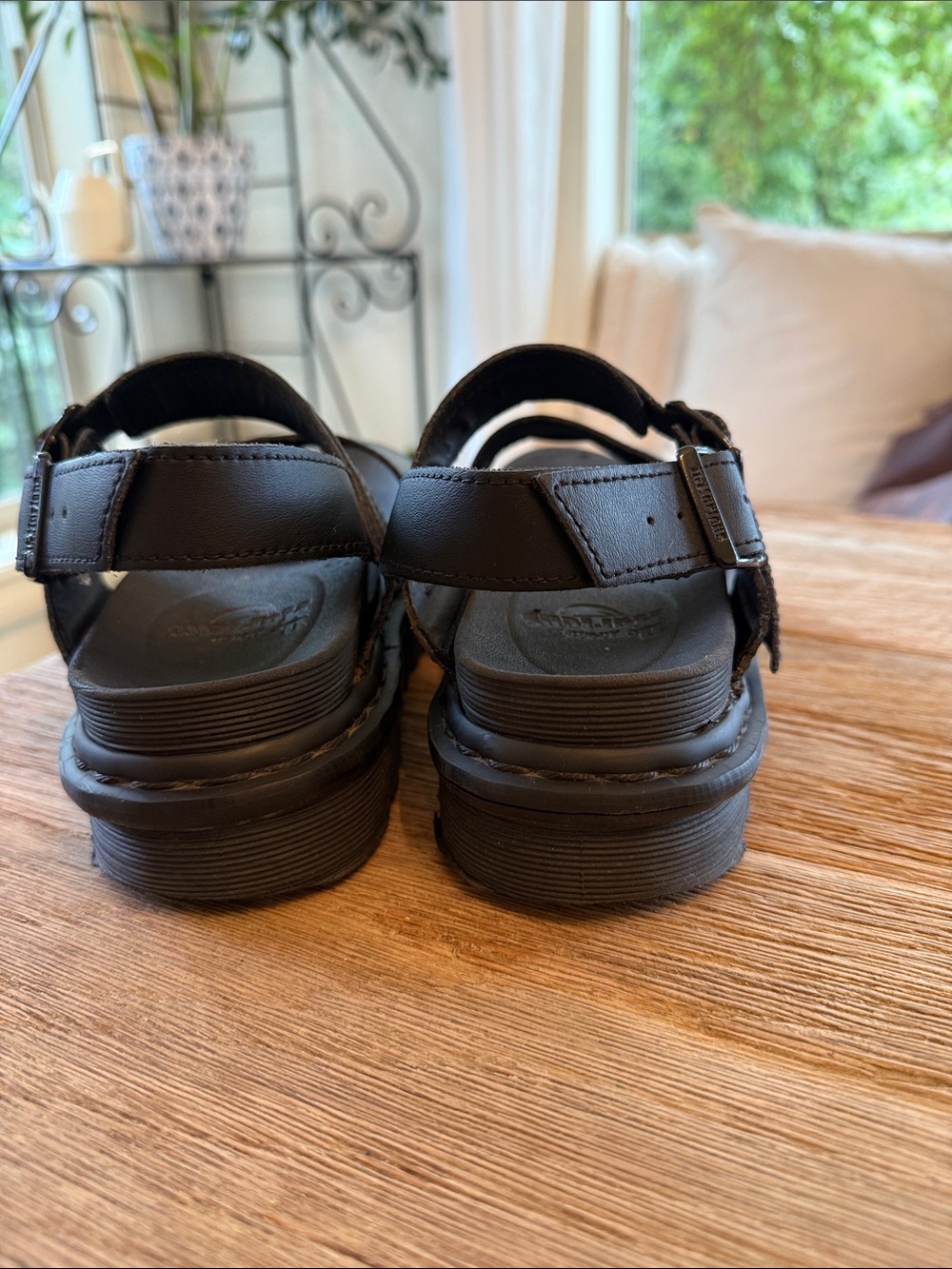 Dr. Martens Voss Black Platform Sandals with Buckle Straps - Picture 5 of 8